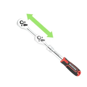 Тріскачка телескопічна Intertool 3/8" 72 зуба (ET-8005)