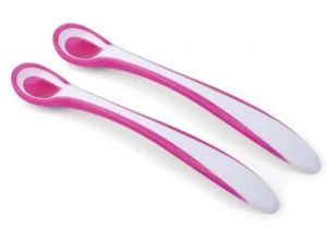 Набор детских ложек с термоиндикатором Nuvita Easy Eating 6м+ 2 предмета (NV8485Pink)