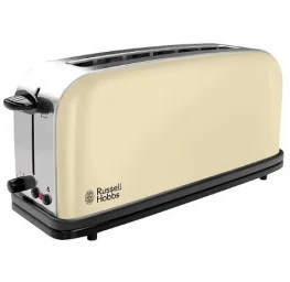 Фото тостер russell hobbs 21395-56 classic cream long slot toaster