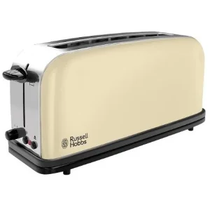 Фото тостер russell hobbs 21395-56 classic cream long slot toaster