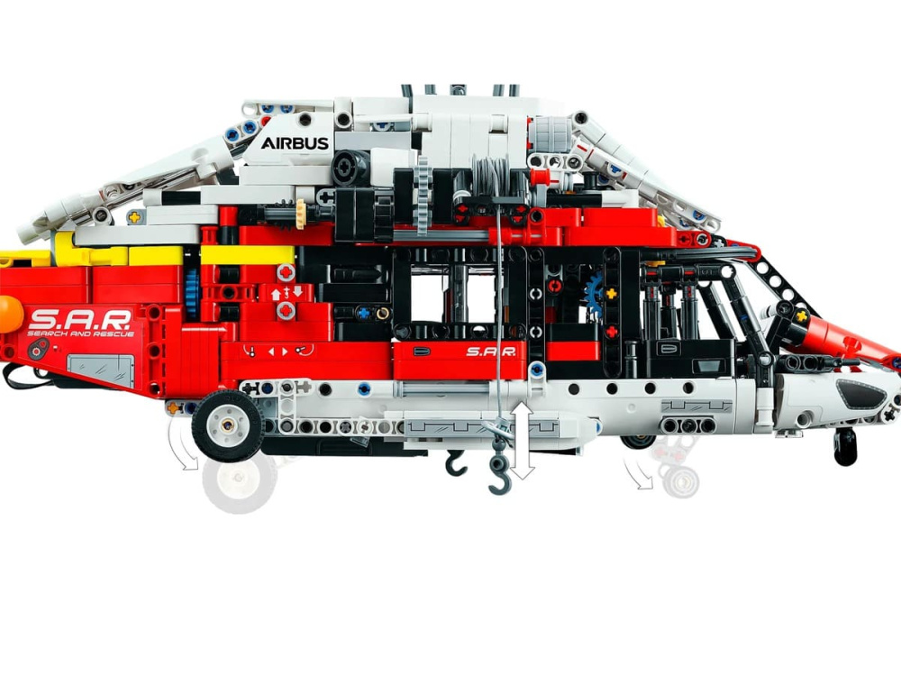 Конструктор Lego Technic Рятувальний гелікоптер Airbus H175 2001 деталь (42145)