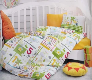 Комплект постільної білизни Cotton Box для новонароджених Safari Oranj 100x150см (CB_08007757)
