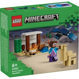 Конструктор Lego Minecraft Экспедиция Стива в пустыню 75 деталей (21251)