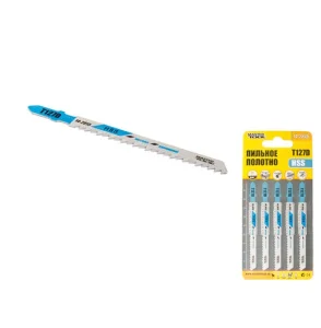 Пильне полотно для лобзика MasterTool T127D по кольоровому металу 8TPI, 100мм, 5шт (14-2815)