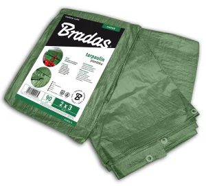 Тент водонепроницаемый Bradas GREEN 90 гр/м2, 2x3 м PL902/3