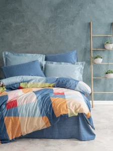 Комплект постільної білизни Cotton box Modern Cosy Mavi 200x220см (CB_010077810)