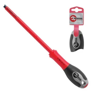 Викрутка шліцева ізольована Intertool 150мм (VT-3207)