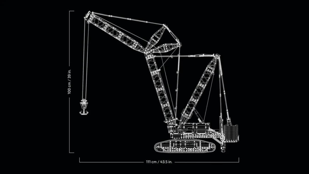 Конструктор Lego Technic Гусеничний підйомний кран Liebherr LR 13000 2883 деталі (42146)