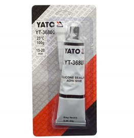 Клей-герметик силиконовый YATO серый 85г (YT-36800)