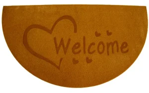 Фото коврик придверный izzihome parga y. kahve welcome kalp 40x75см (103prkhwk1989)