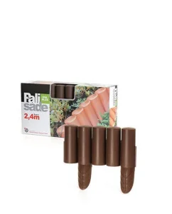 Палісадник декоративний Prosperplast PALISADA 2,4м, коричневий (5905197140131)