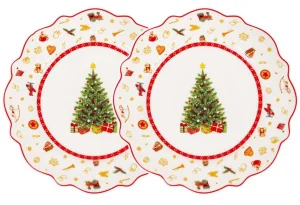 Набір тарілок Lefard Christmas delight 21см 2 предмети (985-153)