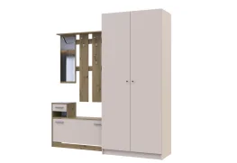 Фото прихожая doros alice и шкаф promo дуб эвок/кашемир 2 дсп (42005160)