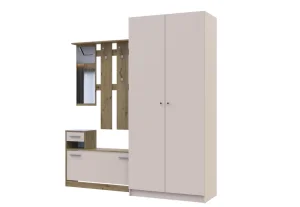 Фото прихожая doros alice и шкаф promo дуб эвок/кашемир 2 дсп (42005160)