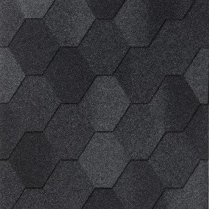 Битумная черепица Iko Number One Hex Dual Black