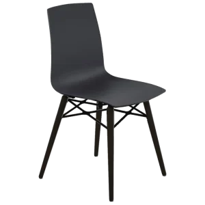 Стілець Papatya X -Treme-S WOX антрацит матовий, бук венге лак (3057)
