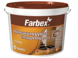 Штукатурка акриловая Farbex короед белая 18кг