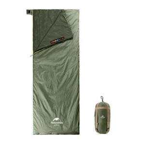 Спальник сверхлегкий Naturehike Summer LW180 NH21MSD09левый, размер M, зеленый (6927595777930-L)