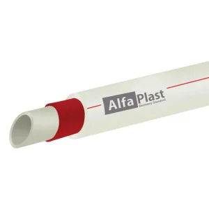 Труба поліпропіленова Alfa Plast PPR армована скловолокном 40х5,5мм 4м (APFIBX40XXX)