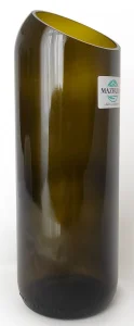Ваза Mazhura скляна зі скосом 21см, d7,5см (mz715272)