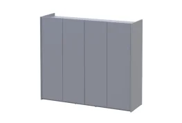 Фото тумба для обуви doros кассель серый 4 дсп 128х40х110 (41516226)