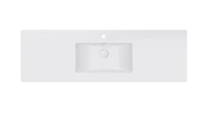 Раковина Qtap Albatross з донним клапаном 150х46х18см (QT01119150EW)
