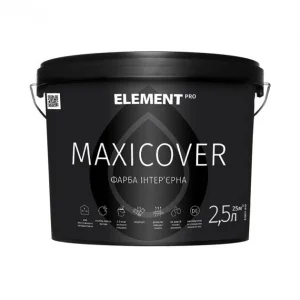 Фарба інтер'єрна ELEMENT PRO MAXICOVER 2,5 л матова біла