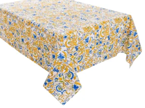Скатертина водовідштовхувальна Lefard Tiles amarillo 140х180см (715-278)