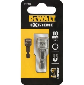 Головка торцева DeWALT EXTREME Impact 1/4"х10мм шестигранна 35мм (DT7463)