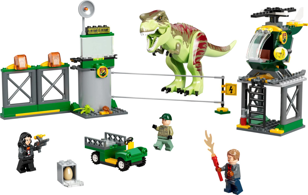 Конструктор Lego Jurassic World Втеча тиранозавра 140 деталей (76944)