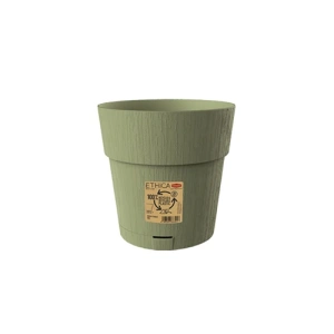 Фото горшок с автополивом stefanplast ethica оливковый 20x20см 3,2л (68052)