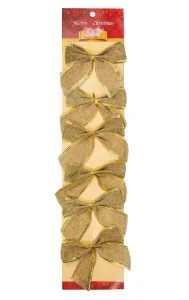 Набір бантів декоративних Chomik золотистий 10см 6 предметів (5900779856165_2)