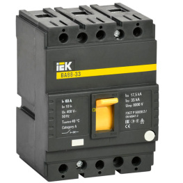 Автоматический выключатель IEK 3-п ВА 88-33 63А 35кА (SVA20-3-0063)