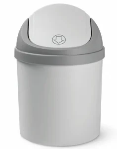 Фото мусорное ведро mvm bin-10 серое 1,6л (bin-10 1.6l gray)