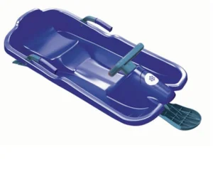 Фото санки с рулем plastkon скибоб синие