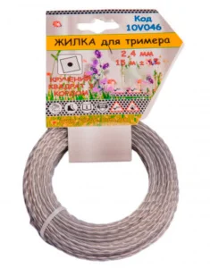 Леска для триммера VIROK двойная с кордом 2,4мм 15 м (10V046)
