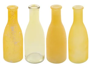Набір ваз Lefard Bottle amber h18 4 предмети (804-115)