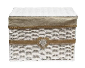 Корзина стелажна з кришкою Handy Home Серце 37х27х25см (EW-89 L)