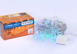 Гірлянда внутрішня Delux Icicle C 75LED IP20 мультикольоровий 2х0,7м (90017985)