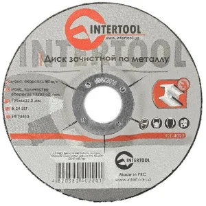 Круг зачистний по металу Intertool 125x6x22,2мм (CT-4022)
