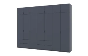 Шафа для одягу Doros Лукас Графіт 3та4 ДСП 315х50х240 (42005137)