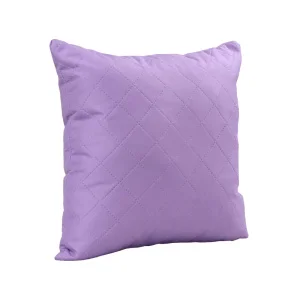Фото подушка декоративная руно сиреневый ромб 40х40см (311.52_сиреневый ромб)