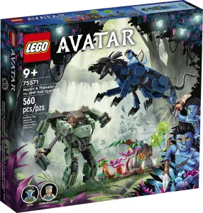 Фото конструктор lego avatar нейтири и танатор против куаритча в скафандре умп 560 деталей (75571)