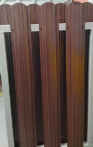 Євроштахетник Роанто Китай 0,45мм PEMA Ral 8017 односторонній