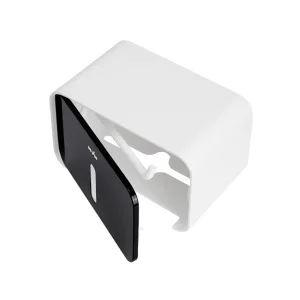 Тримач для туалетного паперу MVM BP-15 біло-чорний (BP-15 WHITE/BLACK)