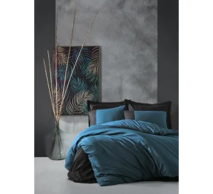 Комплект постільної білизни Cotton Box Plain Petrol Siyah 200x220см (CB_010077720)
