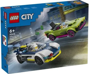 Фото конструктор lego city преследование маслкара на полицейском автомобиле (60415)
