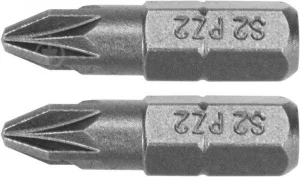 Набір біт YATO Pozidriv PZ2x50мм HEX 1/4" AISI S2 2шт (YT-77884)