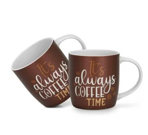 Набір кухлів Fissman IT'S ALWAYS COFFEE TIME 310мл (3712)