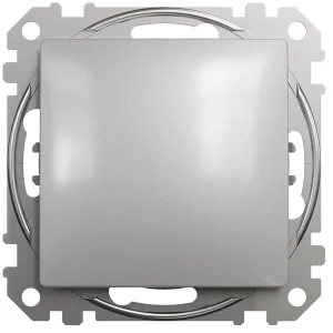 Кнопка Schneider Sedna Design SDD113111 алюміній